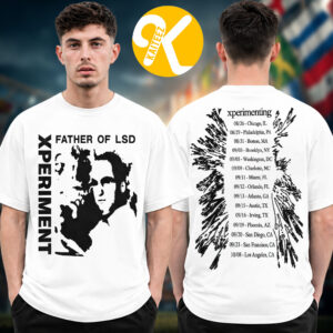 Ken Carson Merch Xperiment Tour 2026 Father Of LSD Tour Dates White Two Sided Unisex T-Shirt