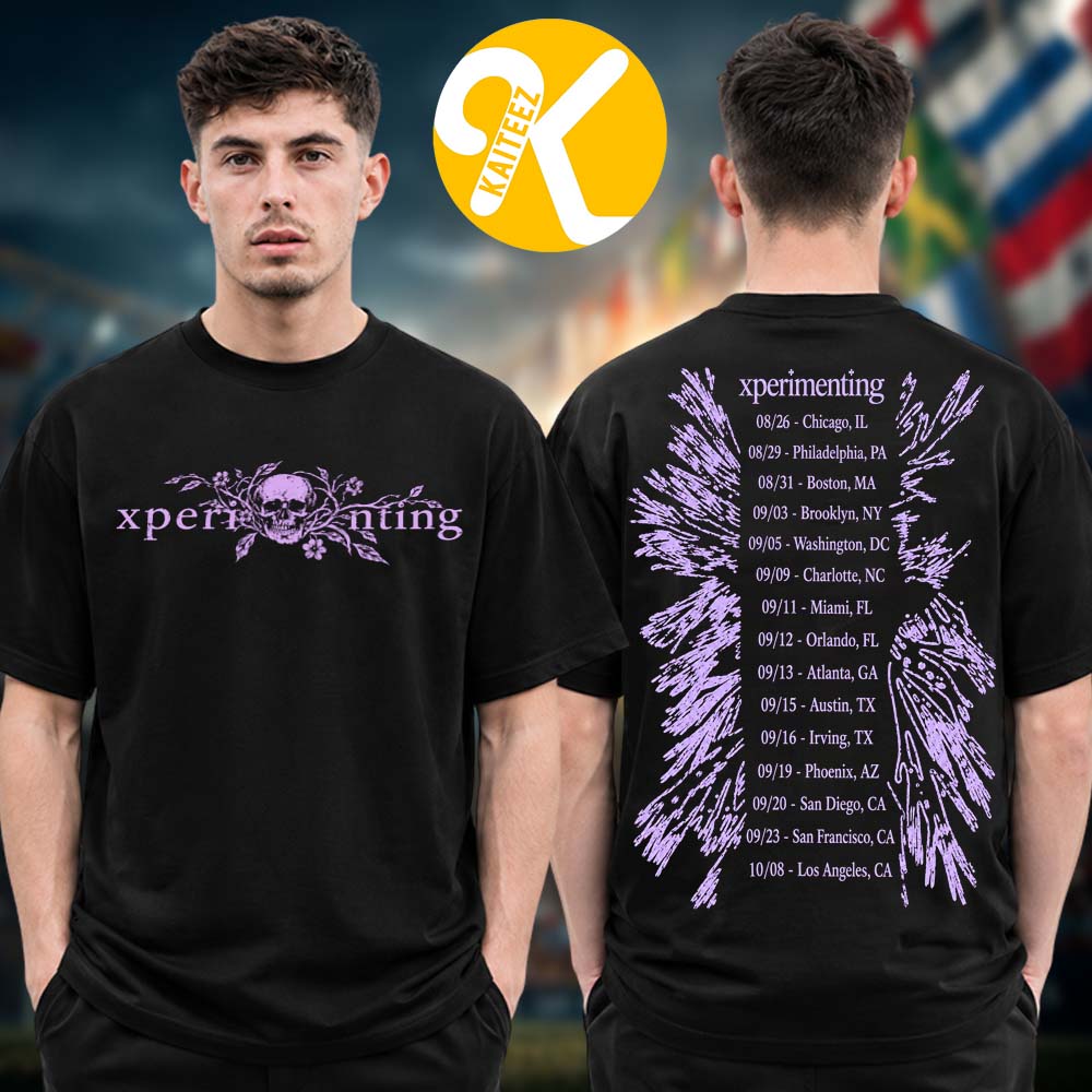 Ken Carson Merch Xperiment Tour 2026 Floral Tour Dates Black Two Sided Unisex T-Shirt Ken Carson Merch Xperiment Tour 2026 Floral Tour Dates Black Two Sided Unisex T-Shirt