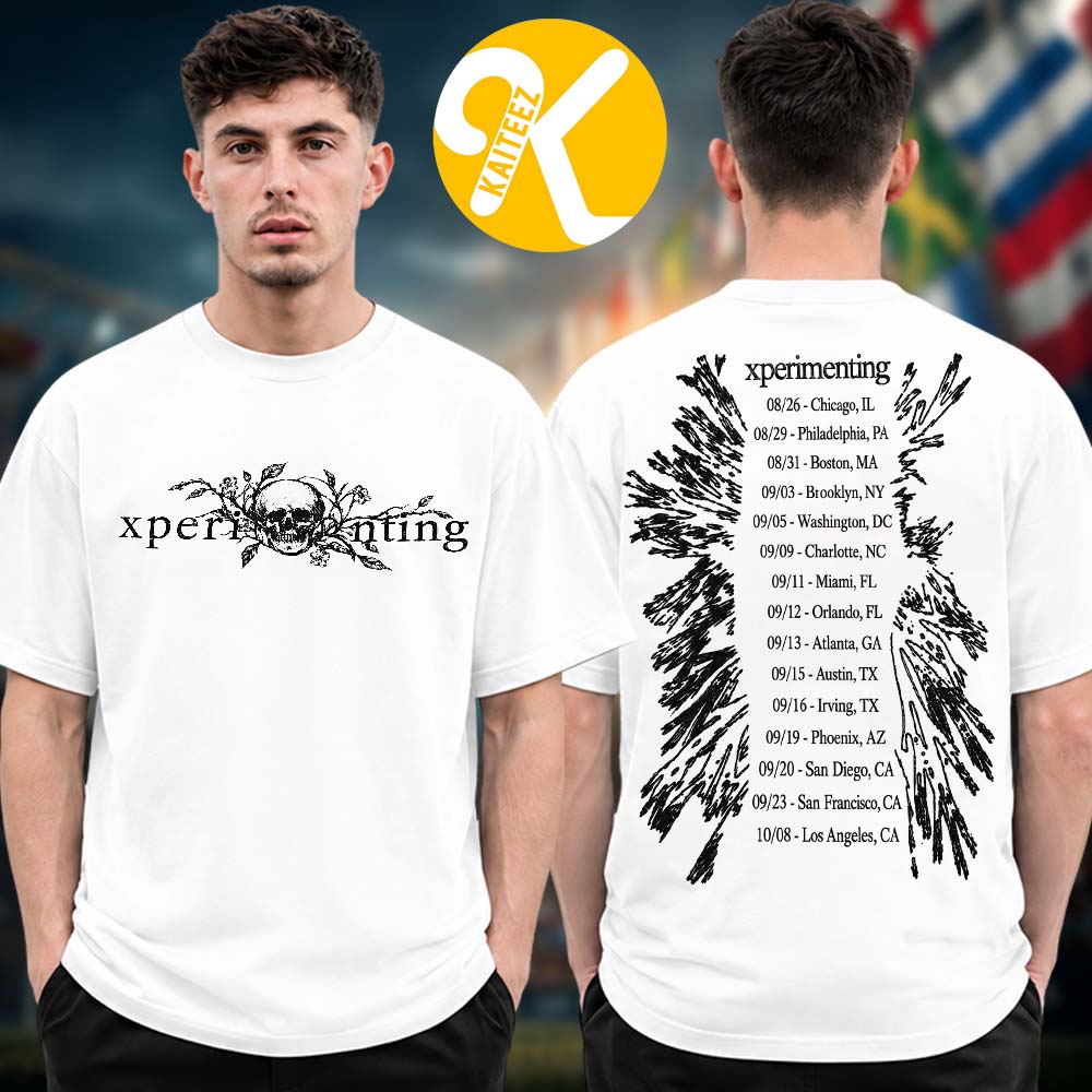 Ken Carson Merch Xperiment Tour 2026 Floral Tour Dates White Two Sided Unisex T-Shirt Ken Carson Merch Xperiment Tour 2026 Floral Tour Dates White Two Sided Unisex T-Shirt