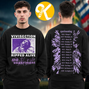 Ken Carson Merch Xperiment Tour 2026 Vivisection Tour Dates Two Sided Unisex Sweatshirt