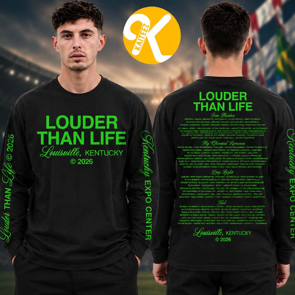 Louder Than Life Festival 2026 Merch At Kentucky Expo Center In Louisville KY On September 17 18 19 20 2026 Neon Line Up Unisex Long Sleeve Tee Louder Than Life Festival 2026 Merch At Kentucky Expo Center In Louisville KY On September 17 18 19 20 2026 Neon Line Up Unisex Long Sleeve Tee