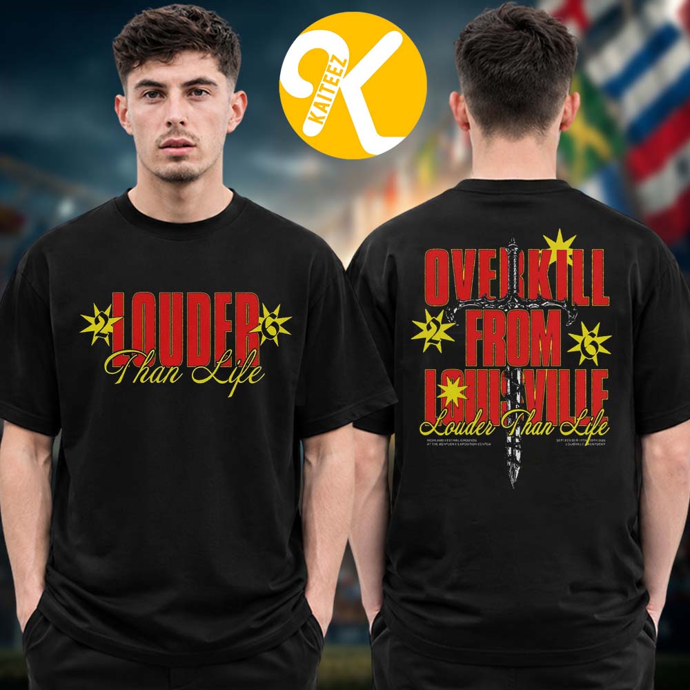 Louder Than Life Festival 2026 Merch At Kentucky Expo Center In Louisville KY On September 17 18 19 20 2026 Stars And Sword Line Up Two Sided Unisex T-Shirt Louder Than Life Festival 2026 Merch At Kentucky Expo Center In Louisville KY On September 17 18 19 20 2026 Stars And Sword Line Up Two Sided Unisex T-Shirt