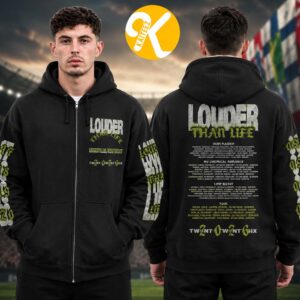 Louder Than Life Festival 2026 Merch At Kentucky Expo Center In Louisville KY On September 17 18 19 20 2026 Toxic Glow Line Up Zip Up Hoodie