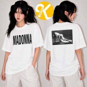 Madonna Merch Madonna Photo Two Sided Unisex T-Shirt