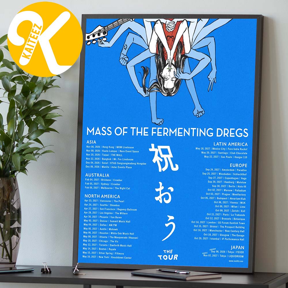 Mass Of The Fermenting Dregs The Tour World Tour 2026 Tour Dates Home Decor Poster Canvas Mass Of The Fermenting Dregs The Tour World Tour 2026 Tour Dates Home Decor Poster Canvas
