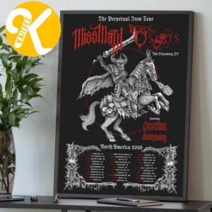 Miss May I Band The Perpetual Iron Tour 2026 With Born Of Osiris North America Tour Dates Home Decor Poster Canvas