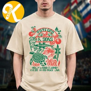 Mumford And Sons Hollywood Florida Event Poster At Hard Rock Live In Hollywood Florida On August 6 2026 Unisex T-Shirt