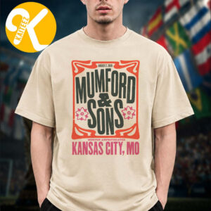 Mumford And Sons Kansas City MO Event Poster At Morton Amphitheater In Kansas City MO On August 2 2026 Unisex T-Shirt