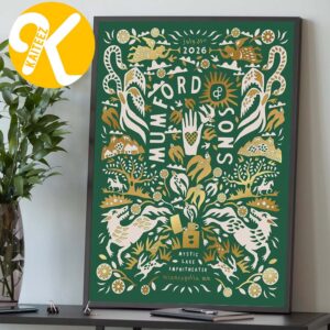 Mumford And Sons Minneapolis MN Event Poster At Mystic Lake Amphitheater In Minneapolis MN On July 31 2026 Home Decor Poster Canvas