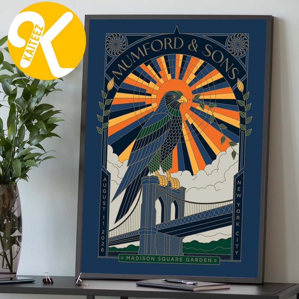 Mumford And Sons New York City Ny Event Poster Night 1 At Madison Square Garden In New York City NY On August 11 2026 Home Decor Poster Canvas Mumford And Sons New York City Ny Event Poster Night 1 At Madison Square Garden In New York City NY On August 11 2026 Home Decor Poster Canvas