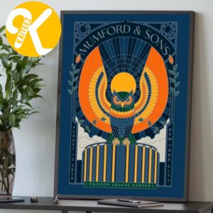 Mumford And Sons New York City Ny Event Poster Night 2 At Madison Square Garden In New York City NY On August 12 2026 Home Decor Poster Canvas