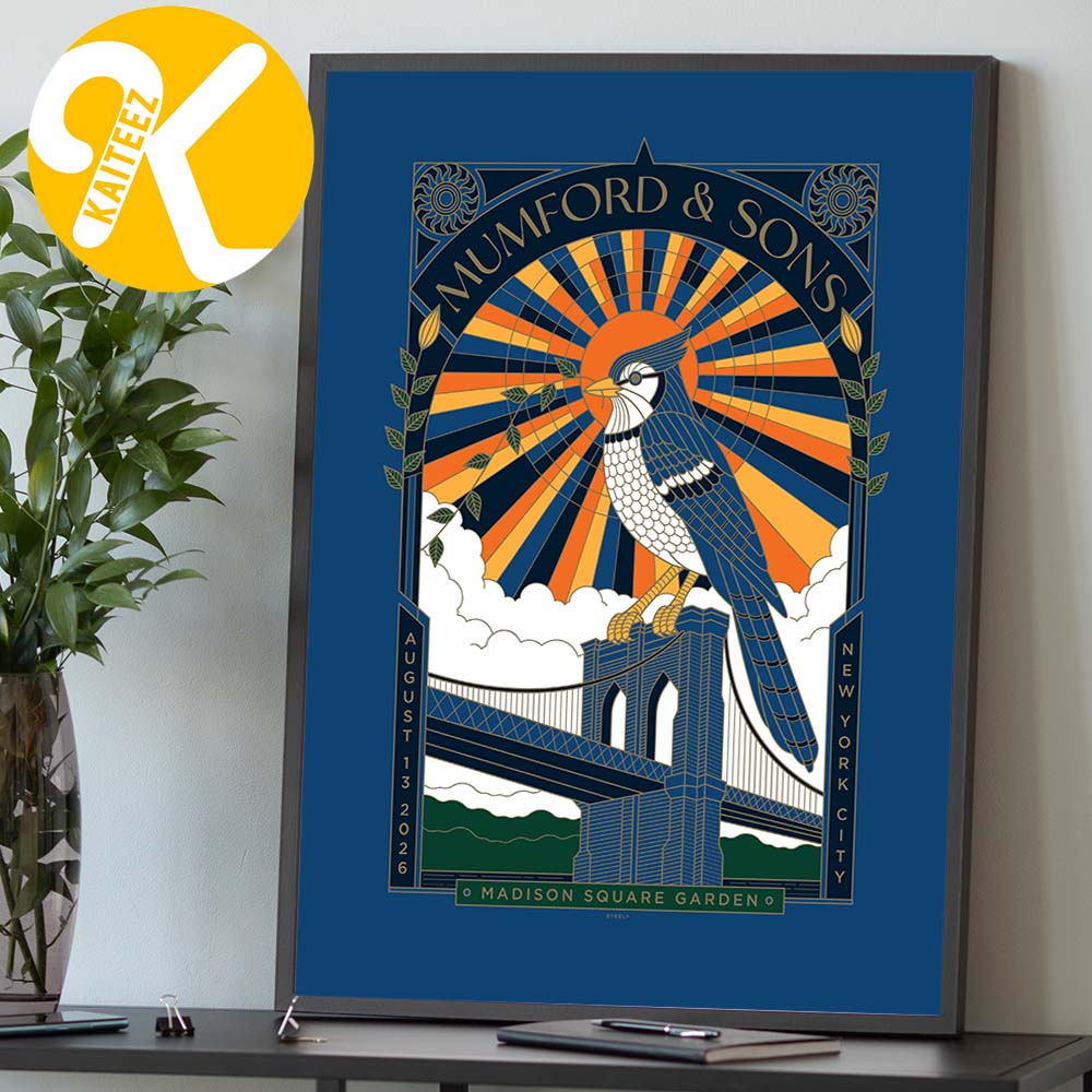 Mumford And Sons New York City Ny Event Poster Night 3 At Madison Square Garden In New York City NY On August 13 2026 Home Decor Poster Canvas Mumford And Sons New York City Ny Event Poster Night 3 At Madison Square Garden In New York City NY On August 13 2026 Home Decor Poster Canvas