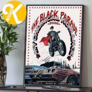 My Chemical Romance Detroit MI Event Poster At Comerica Park In Detroit MI On August 21 2026 Home Decor Poster Cạnvas