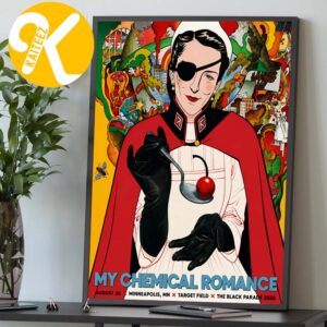 My Chemical Romance Minneapolis MN City Exclusive Merch Event Poster At Target Field In Minneapolis MN On August 24 2026 Home Decor Poster Canvas