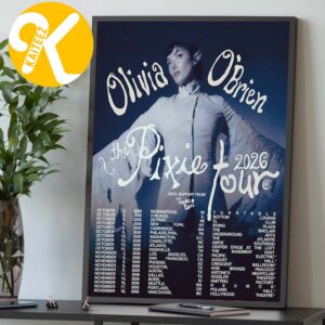Olivia OBrien The Pixie Tour 2026 Tour Dates Home Decor Poster Canvas