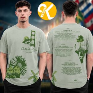 Outside Lands Festival 2026 Merch Event Tee At Golden Gate Park In San Francisco CA On August 7-9 2026 Icon Line Up Unisex T-Shirt