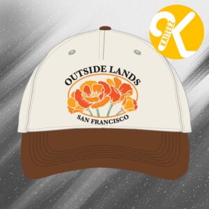 Outside Lands Festival 2026 Merch Event Tee At Golden Gate Park In San Francisco CA On August 7-9 2026 Two Tone Poppy Dad Hat