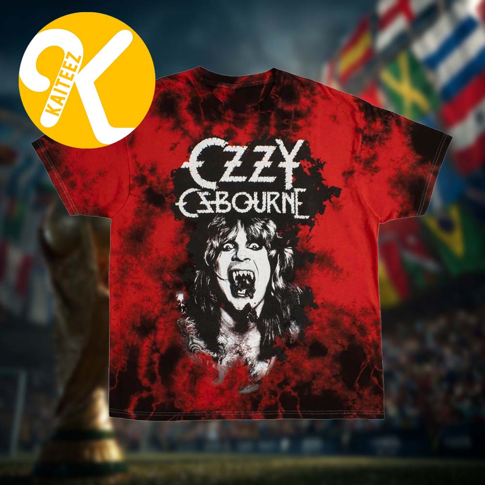 Ozzy Osbourne Merch Universal Studios Halloween Horror Nights Red Tie Dye T-Shirt Ozzy Osbourne Merch Universal Studios Halloween Horror Nights Red Tie Dye T-Shirt