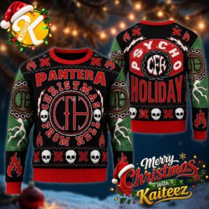 Pantera Christmas From Hell Psycho Holiday Ugly Sweater