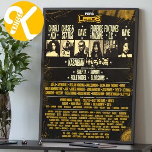 Pepsi Max Presents Leeds Festival 2026 At Richfield Avenue In Reading UK On August 27 30 2026 Line Up Home Decor Poster Canvas