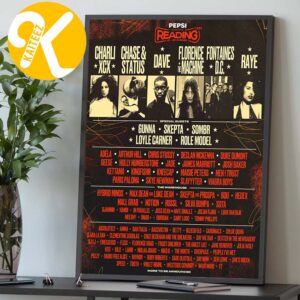 Pepsi Max Presents Reading Festival 2026 At Richfield Avenue In Reading UK On August 27 30 2026 Line Up Home Decor Poster Canvas