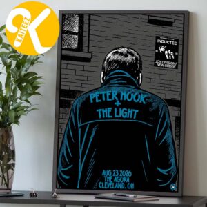 Peter Hook And The Light Cleveland OH Event Poster At The Agora In Cleveland OH On August 23 2026 Home Decor Poster Canvas
