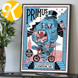 Primus London UK Event Poster At O2 Academy Brixton In London UK On August 19 2026 Home Decor Poster Canvas