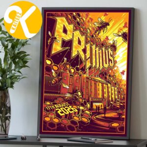 Primus Manchester UK Event Poster At O2 Victoria Warehouse In Manchester UK On August 17 2026 Home Decor Poster Canvas