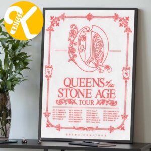 Queens Of The Stone Age World Tour 2026 Tour Dates Home Decor Poster Canvas
