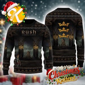 Rush A Farewell To Kings Album Cover Chrismas Ugly Sweater