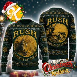 Rush Caress Of Steel Album Cover Chrismas Ugly Sweater