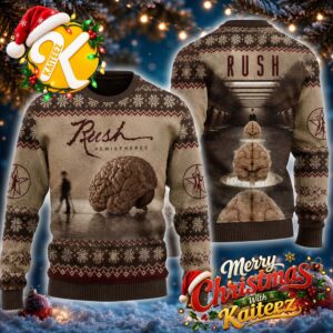 Rush Hemisphere Album Cover Chrismas Ugly Sweater