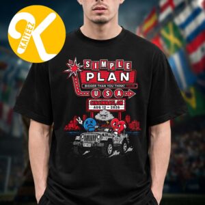 Simple Plan Cincinnati OH Exclusive Event Tee At The Andrew J Brady Music Center In Cincinnati OH On August 12 2026 Unisex T-Shirt