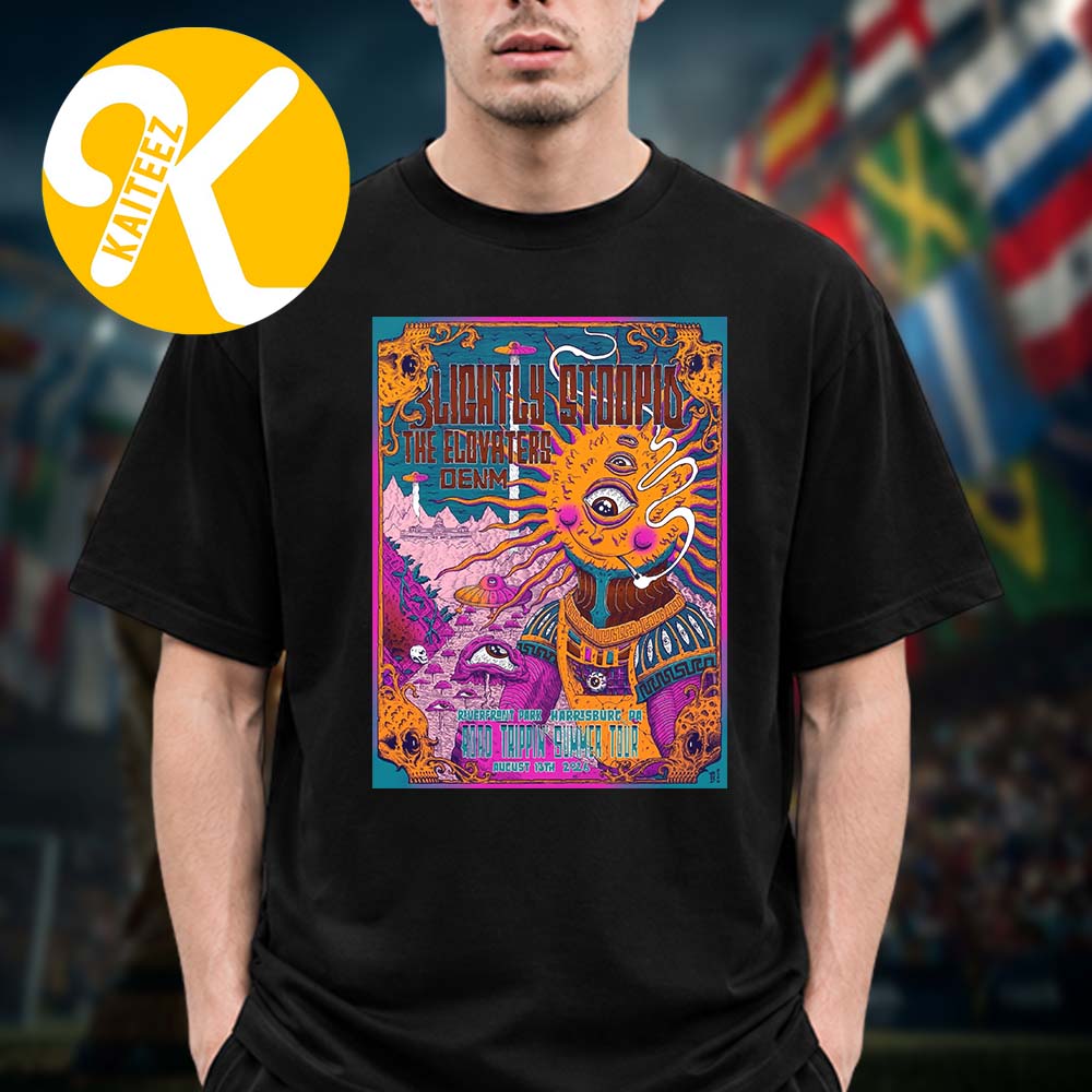 Slightly Stoopid Harrisburg PA Event Poster At Riverfront Park In Harrisburg PA On August 13 2026 Unisex T-Shirt Slightly Stoopid Harrisburg PA Event Poster At Riverfront Park In Harrisburg PA On August 13 2026 Unisex T-Shirt