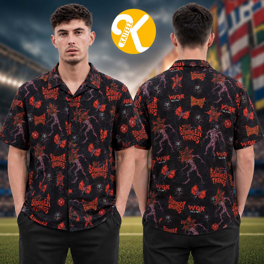 Stranger Things 5 Merch Universal Studios Halloween Horror Nights RSVLT Collection Summer Hawaiian Shirt Stranger Things 5 Merch Universal Studios Halloween Horror Nights RSVLT Collection Summer Hawaiian Shirt