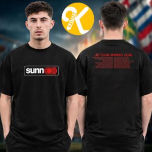 Sunn O))) Merch 2026 Spring US Tour Dates Two Sided Unisex T-Shirt