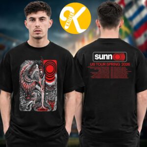 Sunn O))) Merch RCA Saprophial 2026 Spring US Tour Dates Two Sided Unisex T-Shirt