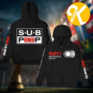 Sunn O))) Merch SUB PO)))P Zip Up Hoodie
