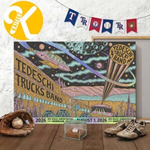 Tedeschi Trucks Band Morrison CO Event Poster At Red Rocks Amphitheatre In July 31 And August 1 2026 Home Decor Poster Canvas