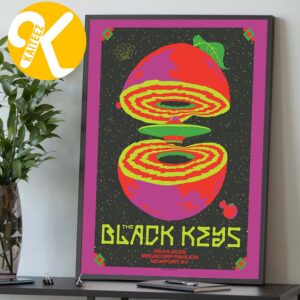 The Black Keys Newport KY Event Poster At Megacorp Pavilion In Newport KY On August 4 2026 Home Decor Poster Canvas