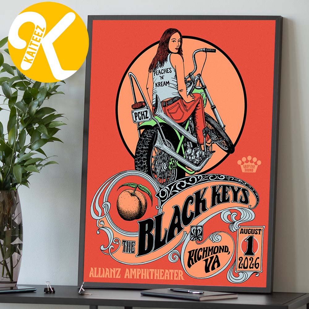 The Black Keys Richmond VA Event Poster At Allianz Amphitheater In Rickmond VA On August 1 2026 Home Decor Poster Canvas The Black Keys Richmond VA Event Poster At Allianz Amphitheater In Rickmond VA On August 1 2026 Home Decor Poster Canvas