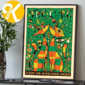 The Cure Edinburgh SE Event Poster At Summer Sessions In Edinburgh SE  On August 23 2026 Home Decor Poster Canvas