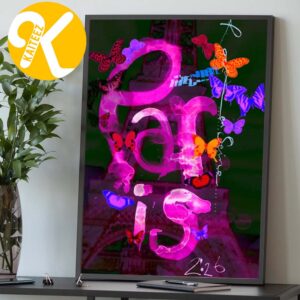 The Cure Merch Exclusive Paris Event Poster Pink Edition