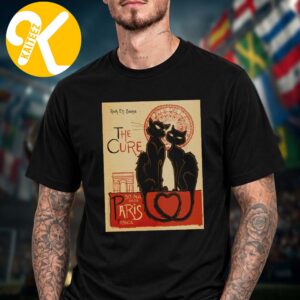 The Cure Merch Paris 2026 Event Unisex T-Shirt