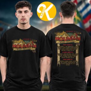 The Mountain Festival 2026 Merch Camp Sign Line Up Two Sided Unisex T-Shirt