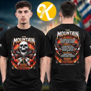 The Mountain Festival 2026 Merch Event Line Up Two Sided Unisex T-Shirt