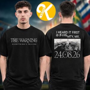 The Warning Everything Falling New Album Released August 24 2026 Two Sided Unisex T-Shirt