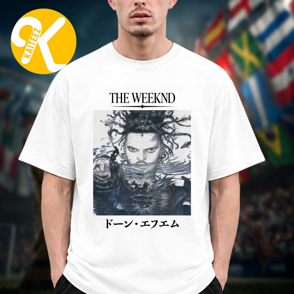 The Weeknd Dawn FM Album After Hours Til Dawn Collection CD Cover Art By Yoshitaka Amano Unisex T-Shirt The Weeknd Dawn FM Album After Hours Til Dawn Collection CD Cover Art By Yoshitaka Amano Unisex T-Shirt