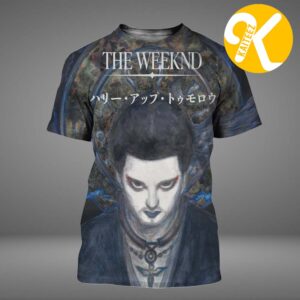 The Weeknd Hurry Up Tomorrow Album After Hours Til Dawn Collection CD Cover Art By Yoshitaka Amano All Over Print Shirt