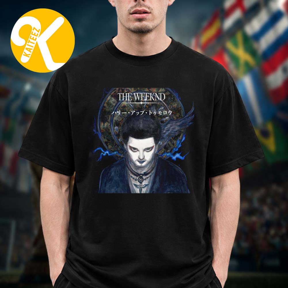 The Weeknd Hurry Up Tomorrow Album After Hours Til Dawn Collection CD Cover Art By Yoshitaka Amano Unisex T-Shirt The Weeknd Hurry Up Tomorrow Album After Hours Til Dawn Collection CD Cover Art By Yoshitaka Amano Unisex T-Shirt
